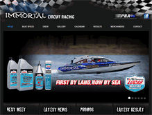 Tablet Screenshot of immortalracing.com.au